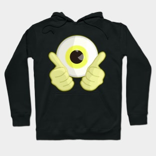 Thumbs up for eyes Yellow Hoodie